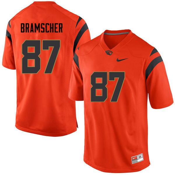 Youth Oregon State Beavers #87 Bryce Bramscher College Football Jerseys Sale-Orange